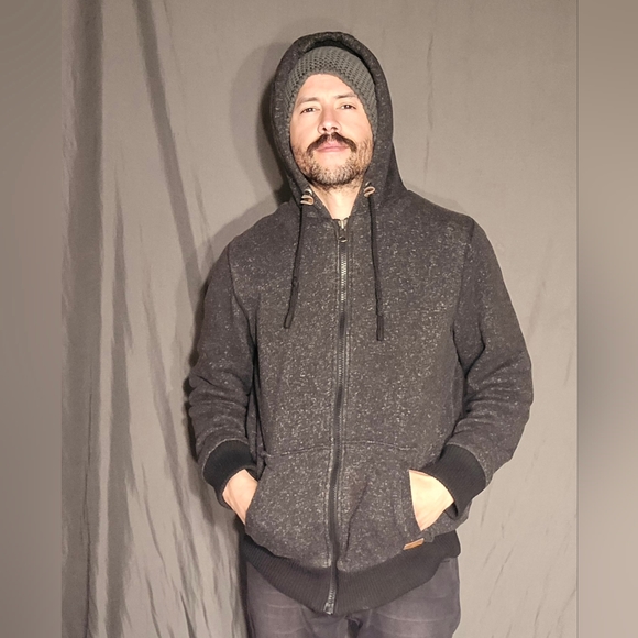 Men's's BUFFALO HOODIE ZIP SWEATER - Picture 1 of 8